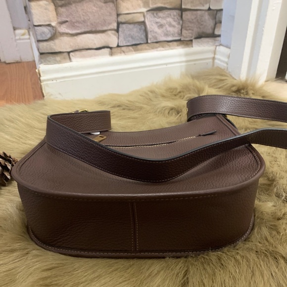 🔥SOLD🔥COACH pebbled leather saddle zip top Crosby - Picture 7 of 16